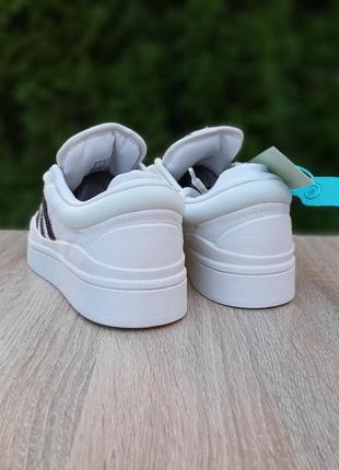 Adidas campus x bad bunny белые с черным кроссовки женские замшевые топ качество адидас кампус кеды осенние низкие7 фото