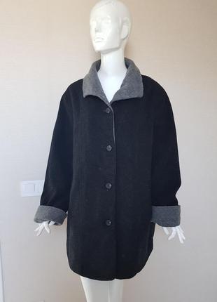 Качественное шерстяное пальто с кашемиром kingfield