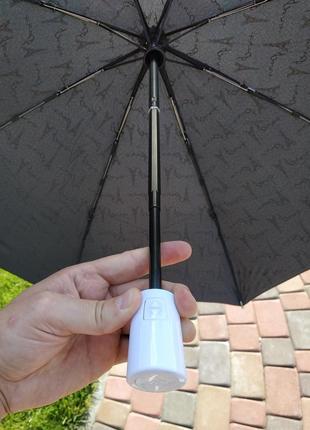Женский зонт автомат sponsa чёрного цвета5 фото
