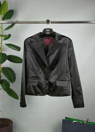 Jessica женский пиджак черный на 2 пуговицы размер l
