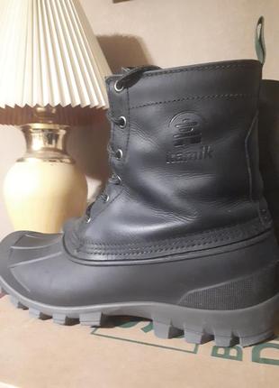 Снігоходи kamik yukon 6 duck boots. sorel. берці. оригінал. зимові чоботи.6 фото