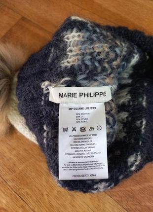 Теплая шапка от французского дизайнера marie philippe3 фото