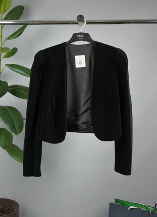 Kruger женская накидка пиджак бархатная черная размер l