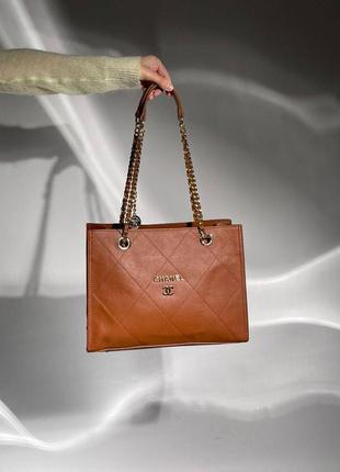 Якісна сумка жіноча в рижому кольорі люкс яксоті еко шкіра tote bag