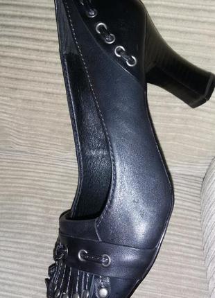 Кожаные туфли бренда sally o'hara размер 40 (26.3 см)5 фото