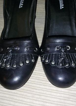 Кожаные туфли бренда sally o'hara размер 40 (26.3 см)7 фото