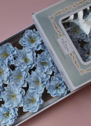 Мыльные цветы — камелия голубая класса люкс