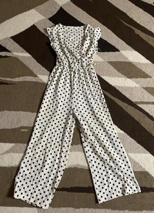 Костюм в горошек от zara