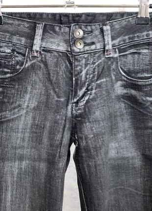 Зауженные  чёрные джинсы с серебристым напылением oodji4 фото