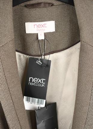 Next женский пиджак светлый золотистый размер xs5 фото