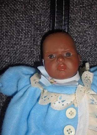 Темнокожий характерный малыш 27см.клеймо-panre .германия- характерные куклы.