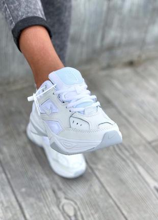 Nike m2k tekno white шикарные женские кроссовки найк текно белые2 фото