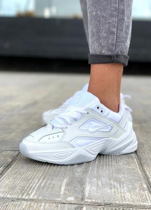 Nike m2k tekno white шикарные женские кроссовки найк текно белые1 фото