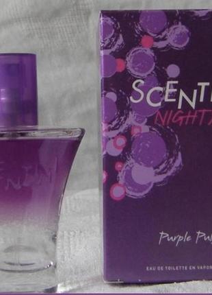 Туалетна вода scentini nights purple pulse avon -раритет1 фото