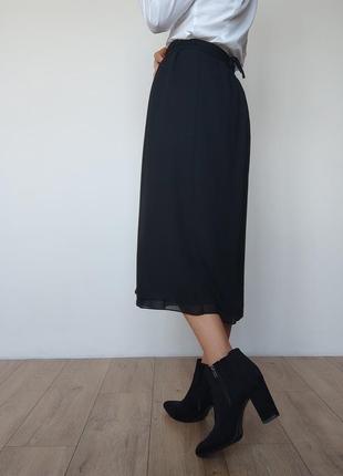 Черная юбка-миди на запах, 42-46 размер, st.michael2 фото