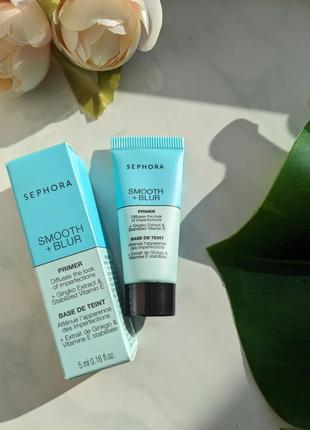 Праймер для лица с эффектом размытия sephora smooth+ blur primer