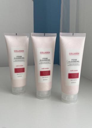 Коллагеновая пенка для умывания лица eunyul collagen foam cleanser