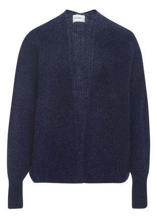 Синій мохеровий кардиган світер Polo con mezza zip Marrone denim мохеровый кардиган шерстяной кардиган
