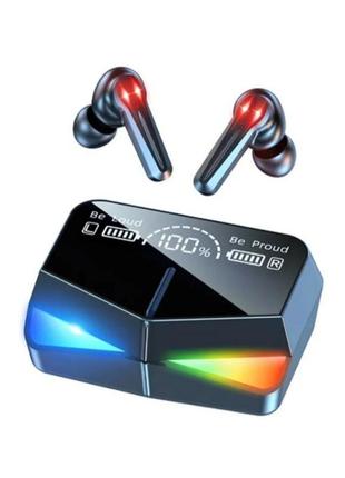 Бездротові ігрові навушники tws m28, навушники з зарядним кейсом, мікрофоном і сенсорами, навушники геймерські