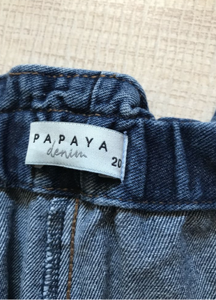 Джинсові шорти, американського бренда, papaya denim. 48 евро6 фото