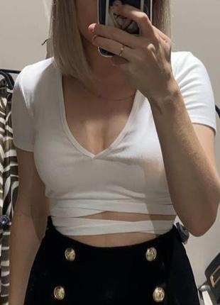 Топ в рубчик на завʼязках