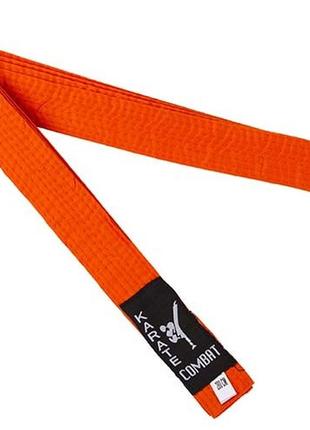 Пояс для кимоно combat оранжевый 2,8 м
