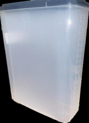 Контейнер для сыпучих прямоугольный с дозатором 4л  10 х 27,5 х 21 см