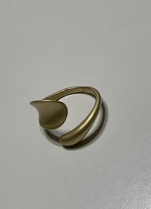 Золоте кільце кольцо регульованого розміру незвичне оригінальний дизайн2 фото