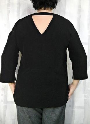 Шовкова блуза з екстравагантною спинкою, 100% віскоза5 фото