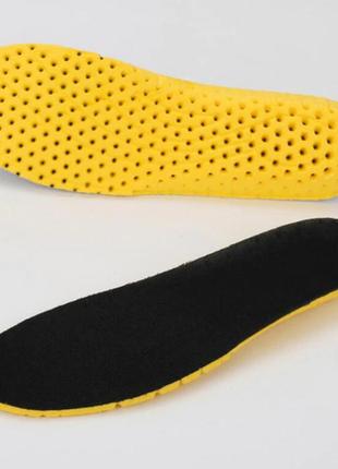 Стельки спортивные амортизирующие honeycomb 40-45 р (25,0 - 29,0 см) черный6 фото