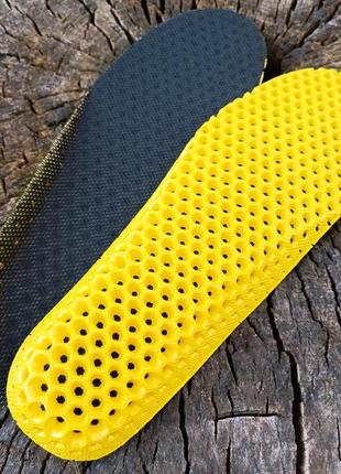 Стельки спортивные амортизирующие honeycomb 40-45 р (25,0 - 29,0 см) черный2 фото