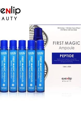 Сироватка від зморшок з пептидами корея eyenlip first magic ampoule peptide1 фото