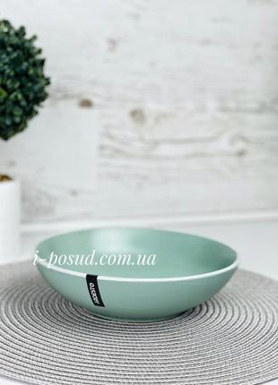 Тарілка супова 20 см ardesto cremona pastel blue ar2920bc