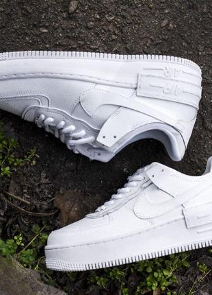 Nike air force shadow white  женские кроссовки найк еир форс2 фото