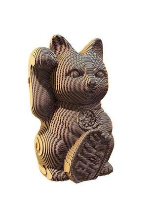 3d пазл картонный cartonic lucky cat 93 детали