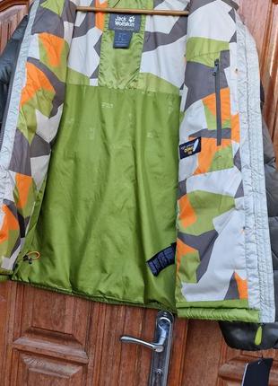 Брендовая фирменная куртка натуральный пуховик jack wolfskin,оригинал,новая с бирками,размер m-l.3 фото