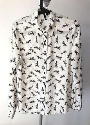 Блузка з лисицями