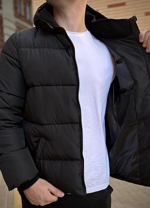 Чоловіча зимова куртка на пуху чорна the north face / пуховик чорного кольору зе норд...