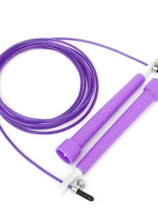 Скакалка швидкісна для кросфіту cornix speed rope basic xr-0163 purple2 фото