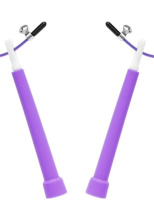 Скакалка швидкісна для кросфіту cornix speed rope basic xr-0163 purple3 фото