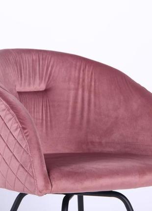 Кресло поворотное sacramento велюр, pink9 фото