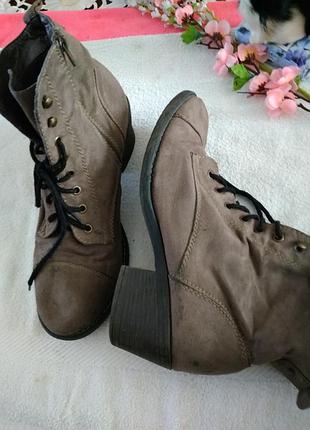 Чобітки-черевички.(еко замш)