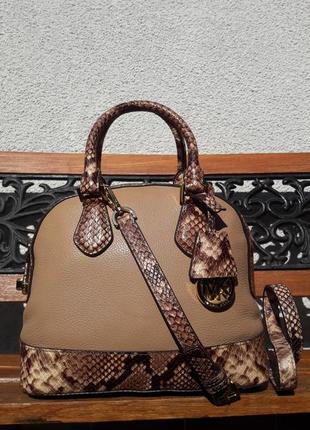 Сумка-тоут michael kors smyth dome satchel, номерна (30t5gsos1n), оригінал