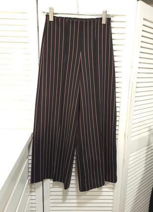 Брюки палацо в смужку