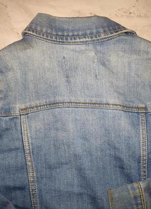 Піджак джинсовий,на дівчинку, дитячий піджак, zara,128см, 7-8 років3 фото