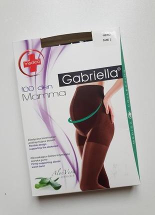Колготки для беременных с уплотненными трусиками 100 ден gabriella2 фото