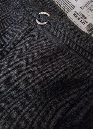 Стильні брендові укорочені  брюки штани з високою посадкою marks & spencer5 фото