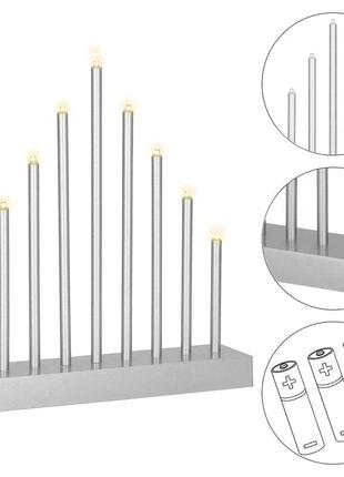 Декоративний світильник (підсвічник) на батарейках springos 9 led cl08533 фото