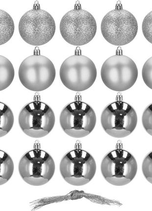 Набір ялинкових кульок springos d=4 см 20 шт ca00958 фото