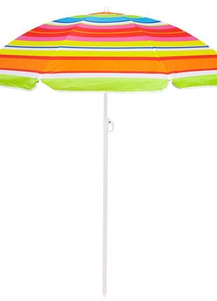 Пляжный зонт springos 160 см с регулировкой высоты bu00173 фото